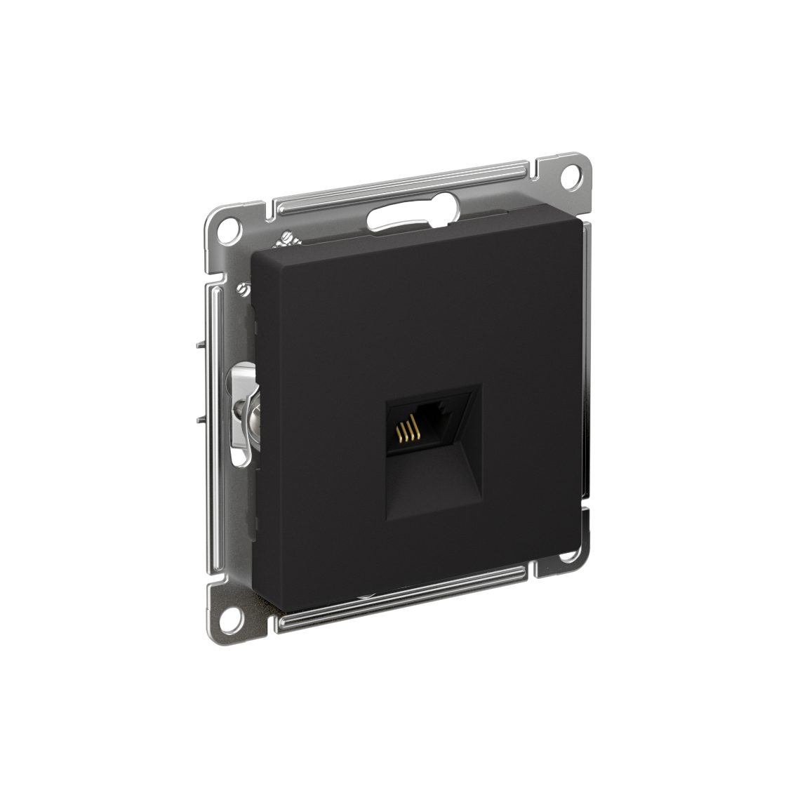 Изображение товара  AtlasDesign Карбон RJ11 механизм для телефонной розетки System Electric