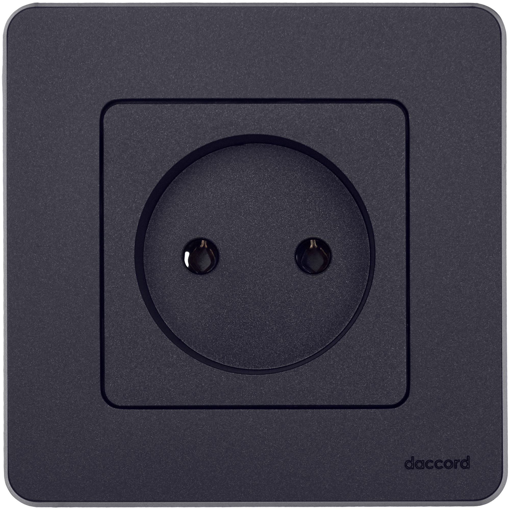 Изображение товара Legrand/Daccord INSPIRIA Антрацит Розетка 2К - 16 А - 250 В.
