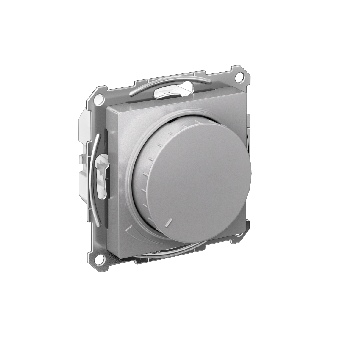 Изображение товара Systeme Electric AtlasDesign Алюминий Светорегулятор (диммер) повор-нажим, LED, RC, 400Вт, мех.