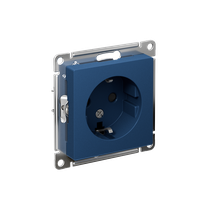 Изображение товара Systeme Electric AtlasDesign Аквамарин Розетка с/з со шторками, 16А, механизм