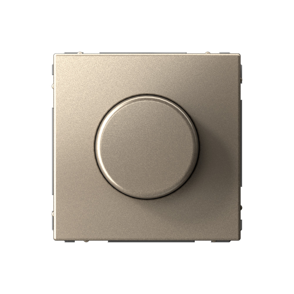 Изображение товара Systeme Electric ArtGallery Шампань Светорегулятор (диммер) повор-нажим, LED, RC, 400Вт, механизм