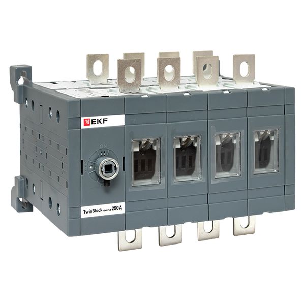 Изображение товара Реверсивный рубильник EKF TwinBlock 250А 4P без рукоятки для надежного электроснабжения Изображение товара Реверсивный рубильник EKF TwinBlock 250А 4P без рукоятки для надежного электроснабжения