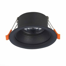 Изображение товара ST LUCE ST200.408.01 Светильник встаиваемый матовый черный GU10 1*50W D89xH40 220V без ламп