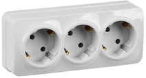 Изображение товара IEK GLORY РС23-3-ХБ Розет. 3-ая с з/к о/у 16А GLORY белый