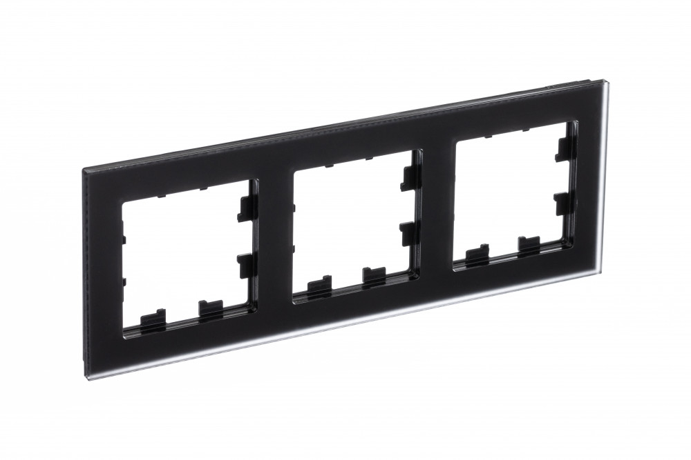 Изображение товара Systeme Electric AtlasDesign Nature Матовое стекло черный Рамка 3-ая