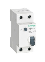 Изображение товара Systeme Electric City9 Set Авт. выкл. диф. тока (АВДТ) 1P+N С 16А 6kA 10мА Тип-A 230В