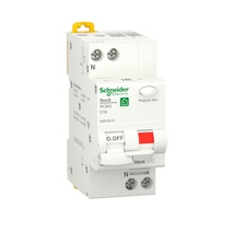 Изображение товара Schneider Electric RESI9 Автоматический выключатель дифференциального тока (ДИФ) 1P+N С 16А 6000A 30мА тип AС