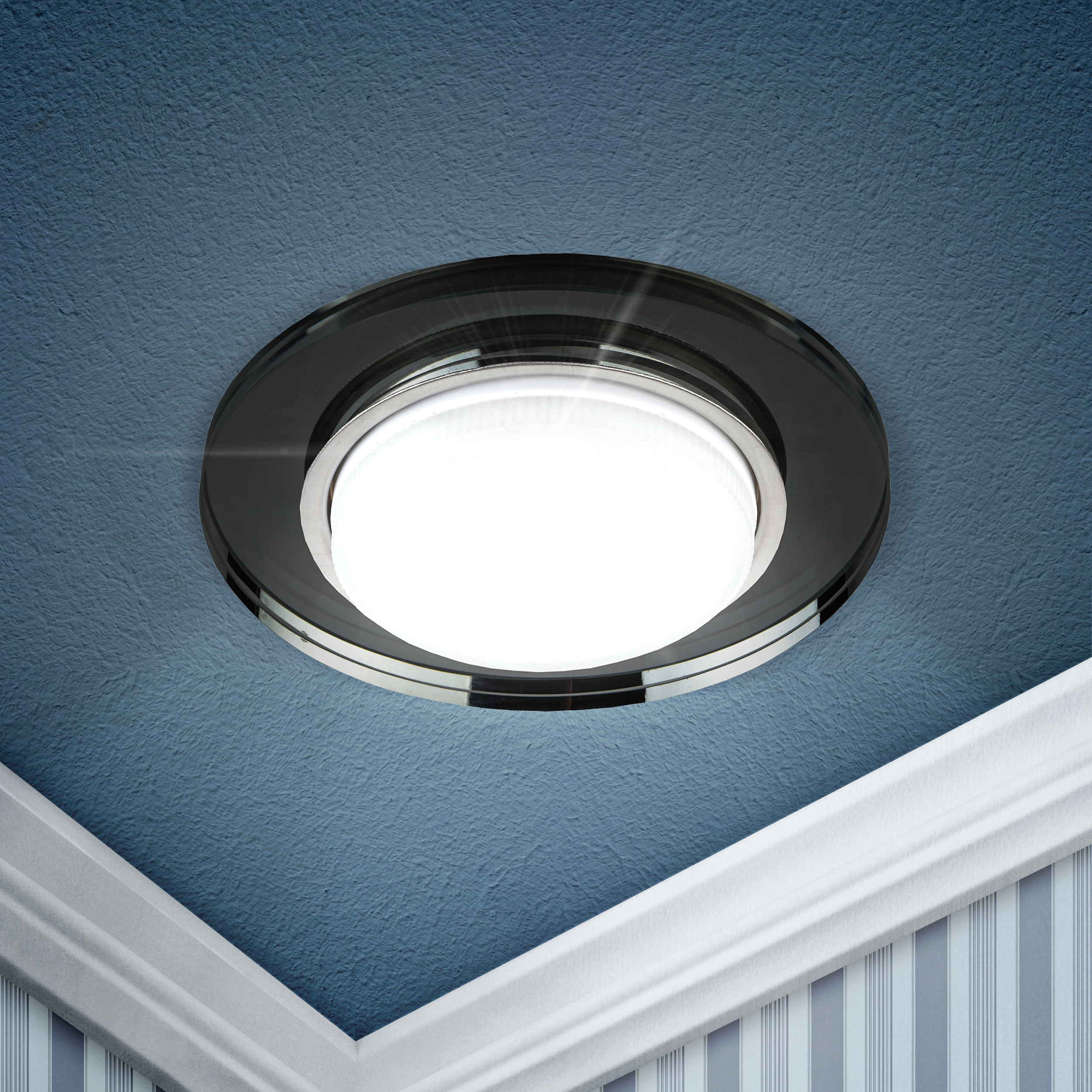 Изображение товара ЭРА Светильник встраиваемый DK80 BK под лампу GX53 черный