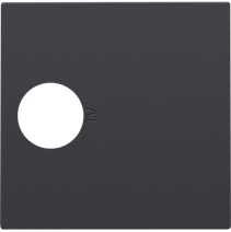 Изображение товара Niko Антрацит Накладка TV розетки