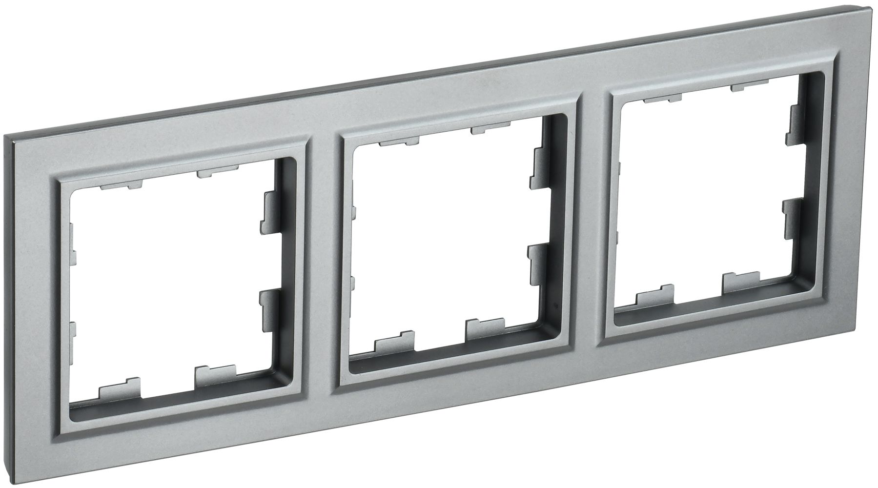 Изображение товара IEK BRITE BASE Сталь Рамка 3-м РУ-3-БрС