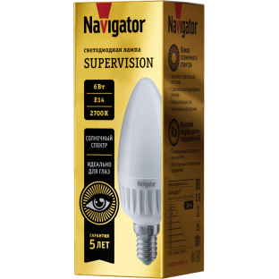 Изображение товара Navigator Лампа 80 551 NLL-MR16-6-230-3K-GU5.3-FR-SV