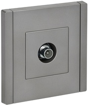 Изображение товара IEK FORTE&PIANO Сталь Розетка TV проходная FP529