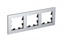 Изображение товара Systeme Electric AtlasDesign Nature Металл серебро Рамка 3-ая