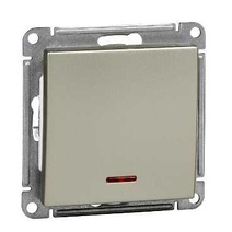 Изображение товара Systeme Electric Wessen 59 Шампань Выключатель 1-клавишный 10АХ с подсветкой