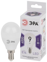Изображение товара ЭРА Лампа светодиодная STD LED P45-9W-860-E14 9Вт шар холодный дневной свет Е14