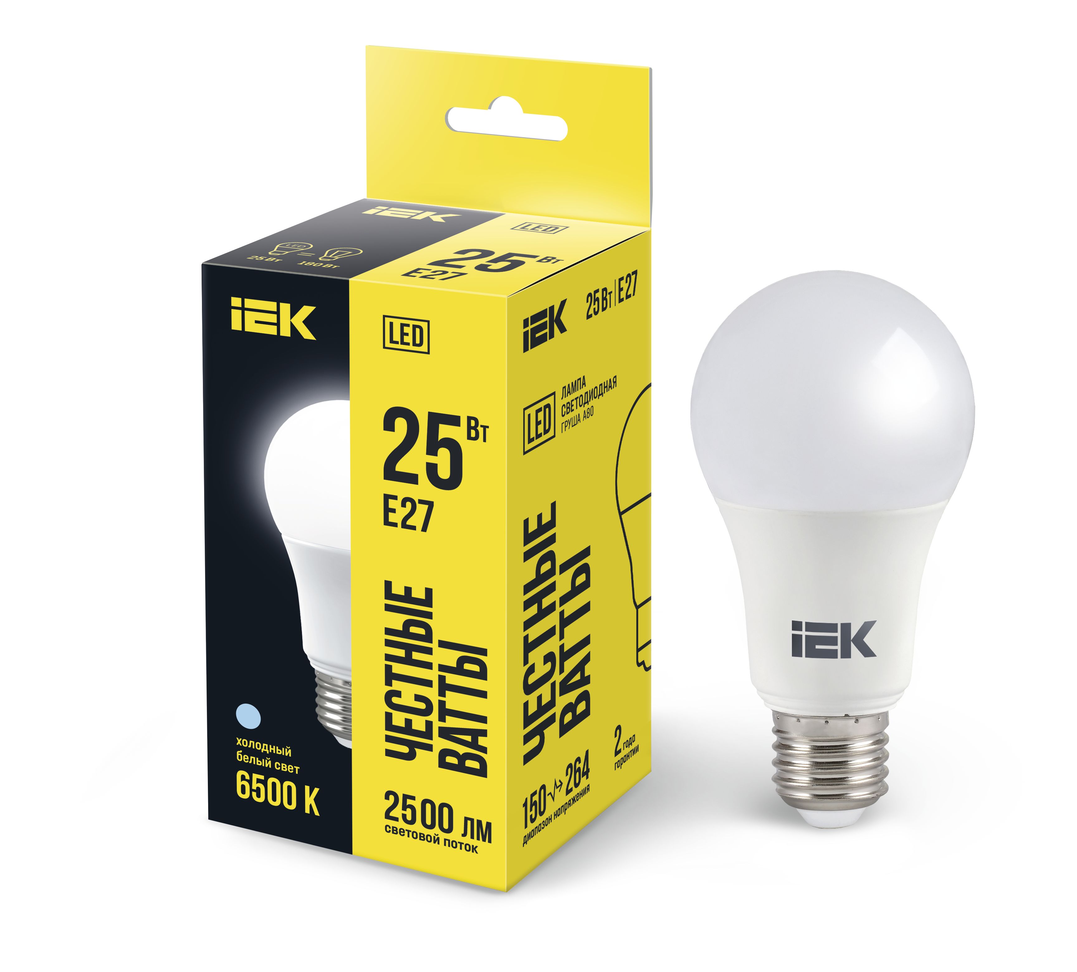 Изображение товара IEK Лампа LED A80 шар 25Вт 230В 6500К E27