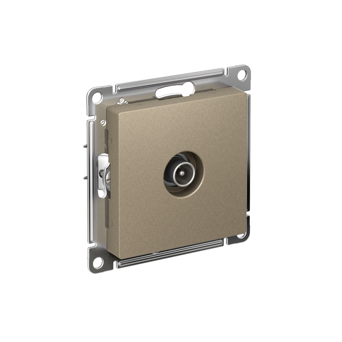 Изображение товара Проходная телевизионная розетка Systeme Electric AtlasDesign 4DB шампань