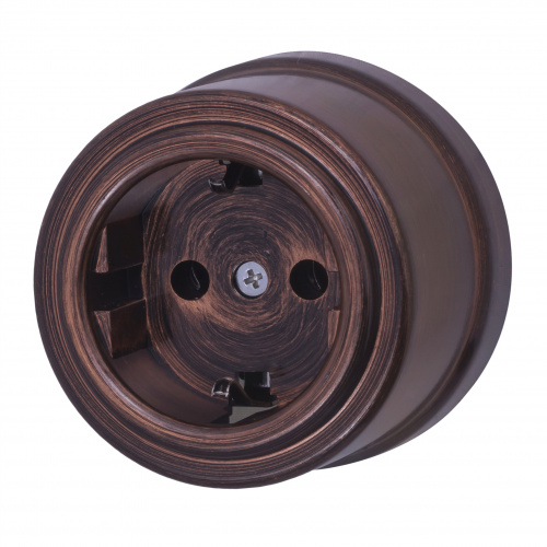 Изображение товара BIRONI Лизетта Пластик Медный Век Розетка с/з