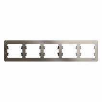 Изображение товара Systeme Electric Glossa Платина Рамка 5-ая, горизонтальная