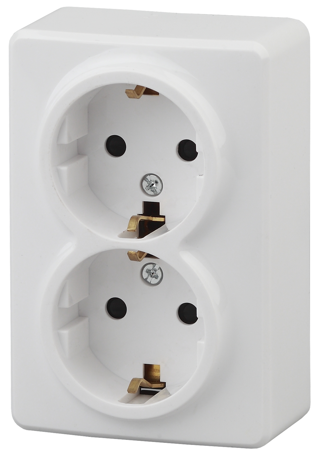 Изображение товара ЭРА Розетка Эксперт 11-2205-01 двойная с заземлением 2х2P+E Schuko 16A-250В IP20 ОУ белый