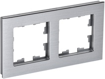 Изображение товара IEK BRITE DECOR Алюминий металл Рамка 2-м РУ-2-1-БрА Изображение товара IEK BRITE DECOR Алюминий металл Рамка 2-м РУ-2-1-БрА