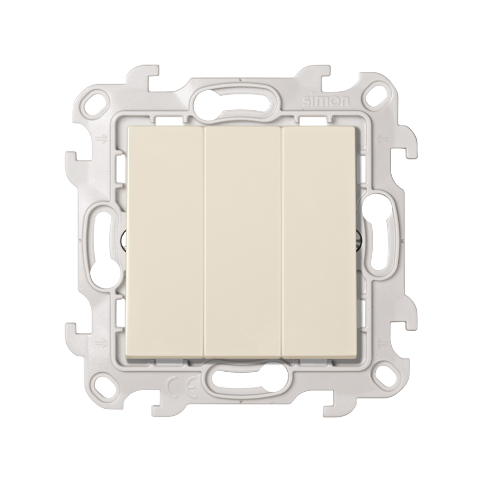 Изображение товара Simon инот 24; трeхклавишный выключатель, слоновая кость
