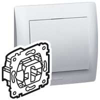 Изображение товара Legrand PRO 21 Мех Выключатель 1-клавишный 2-полюсной 16А.