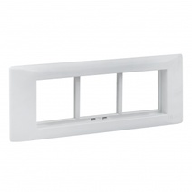 Изображение товара EKF PROxima Рамка+суппорт на 6 модулей (3 поста) для парапетного кабельного канала C-Line.