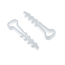 Изображение товара EKF PROxima Дюбель-хомут для плоского кабеля (5-8мм) белый (100шт.).