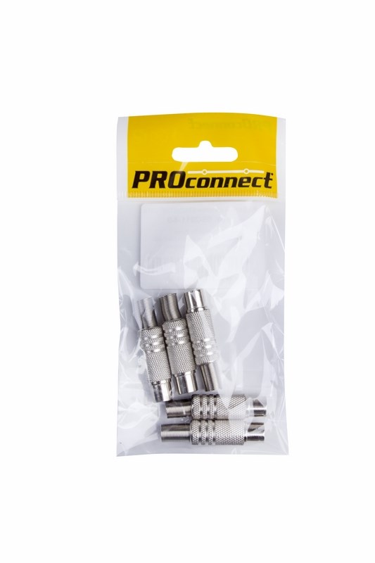 Изображение товара PROconnect Разъем антенный на кабель штекер-TV никель с пружиной 5 шт