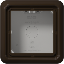 Изображение товара JUNG CD 500/CD plus Коричневая Коробка накладная 1-кратная, 85х85х47мм