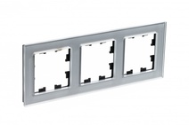 Изображение товара Systeme Electric AtlasDesign Nature Стекло алюминий Рамка 3-ая