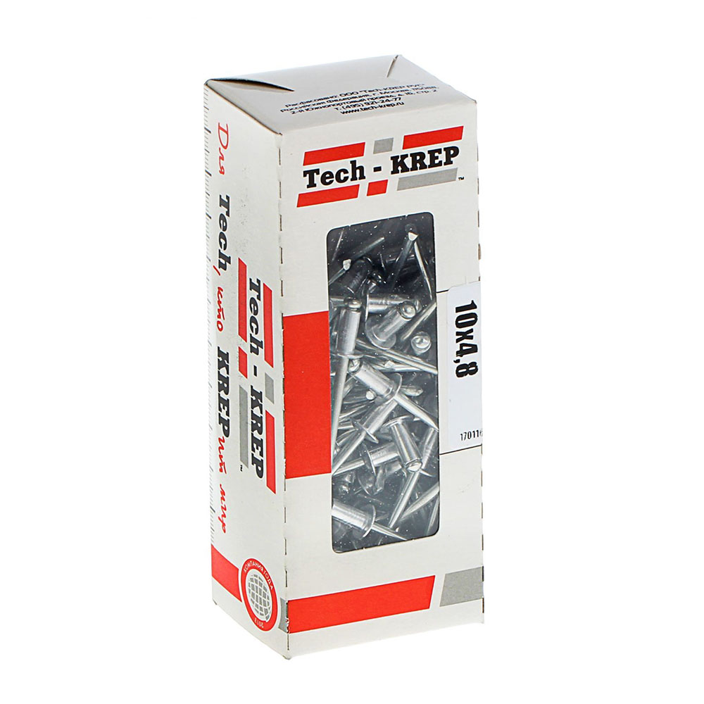 Изображение товара Tech-Krep Заклепка 4,8х10 (100 шт) - коробка с ок.