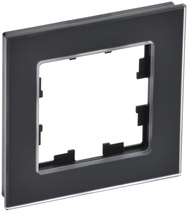 Изображение товара IEK BRITE DECOR Черный матовый стекло Рамка 1-м РУ-1-2-Бр