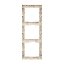 Изображение товара Legrand/Daccord SUNO Слоновая кость Рамка декоративная универсальная 3-постовая.