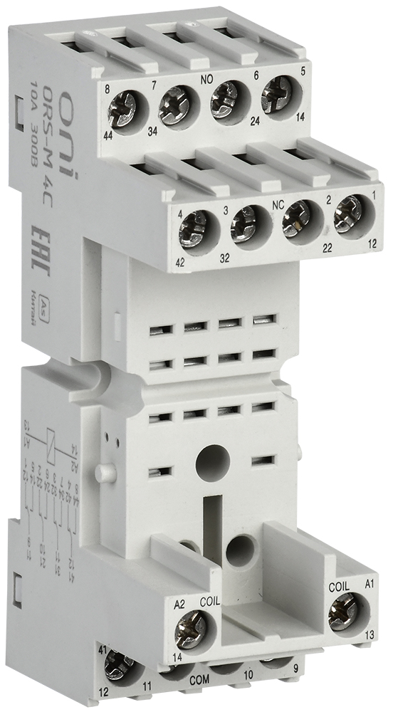 Изображение товара IEK ONI Розетка ORS-M для реле ORM 4C.