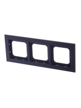 Изображение товара ABB Axcent металл/матовый черный Рамка 3-постовая
