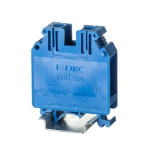 Изображение товара DKC Nuputuk Клемма проходная, винтовой зажим, 2 точки подключения, 35 кв.мм, синяя