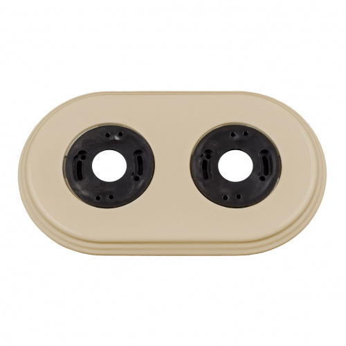 Изображение товара Рамка БИРОНИ Шедель/Лизетта Керамика Песочное золото Рамка 2-ая (скрытый и накладной монтаж)