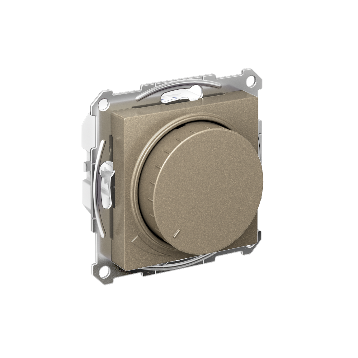 Изображение товара Systeme Electric AtlasDesign Шампань Светорегулятор (диммер) повор-нажим, LED, RC, 400Вт, мех.