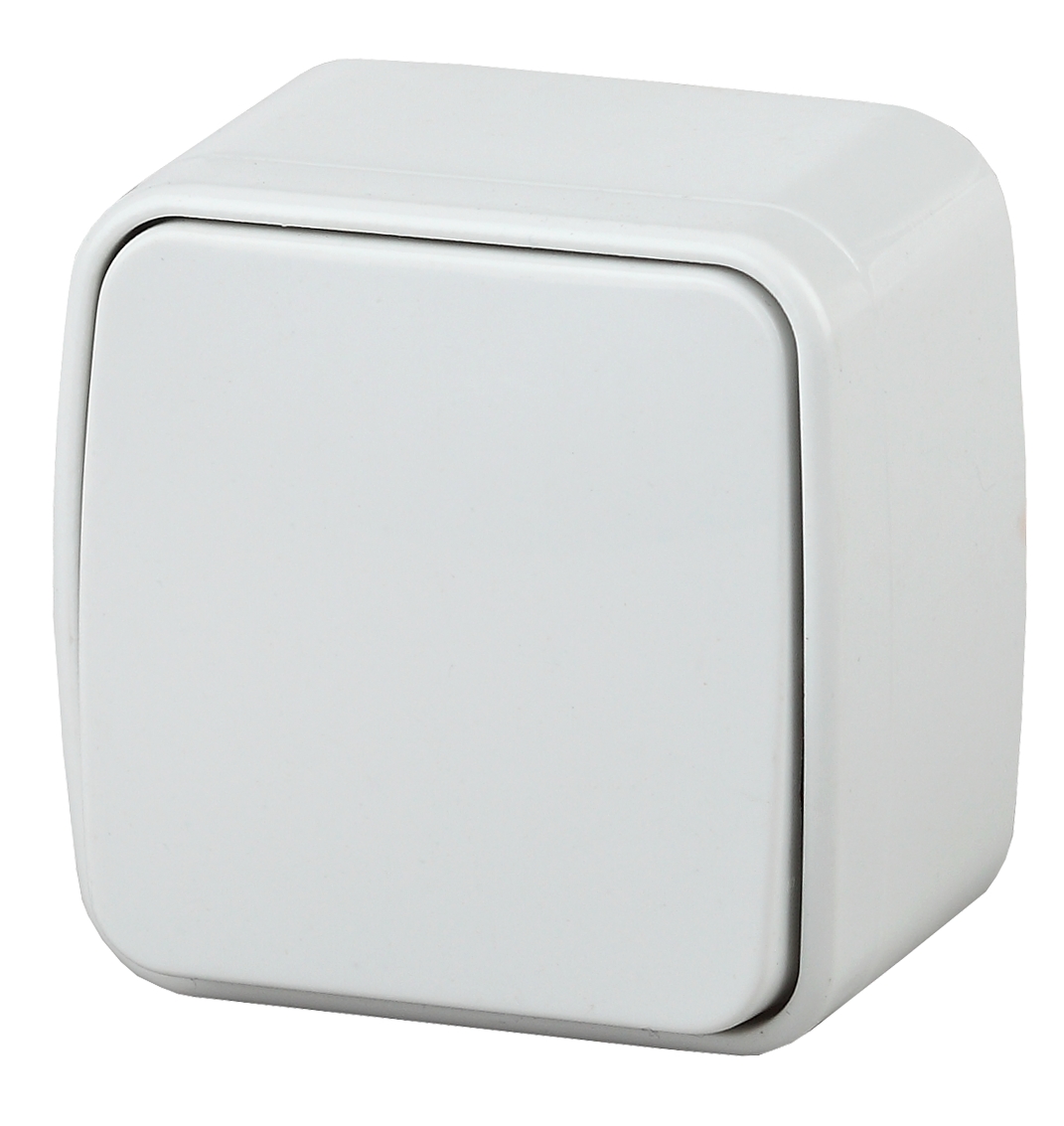 Изображение товара Intro 3-101-01 Выключатель, 10А-250В, IP20, ОУ, Polo, Белый