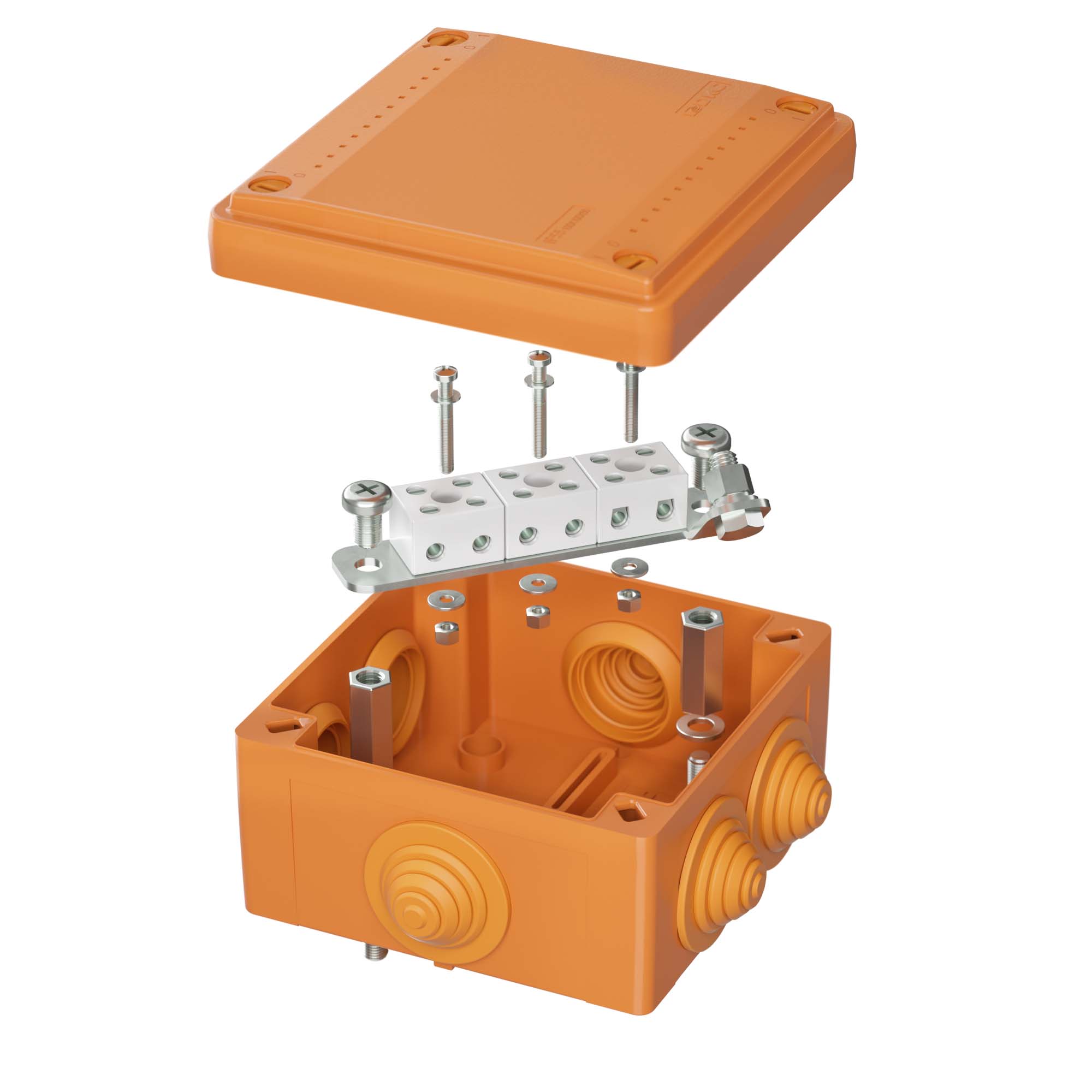 Изображение товара DKC FS: огнестойкая пластиковая коробка IP55, 6 входов, 450 В