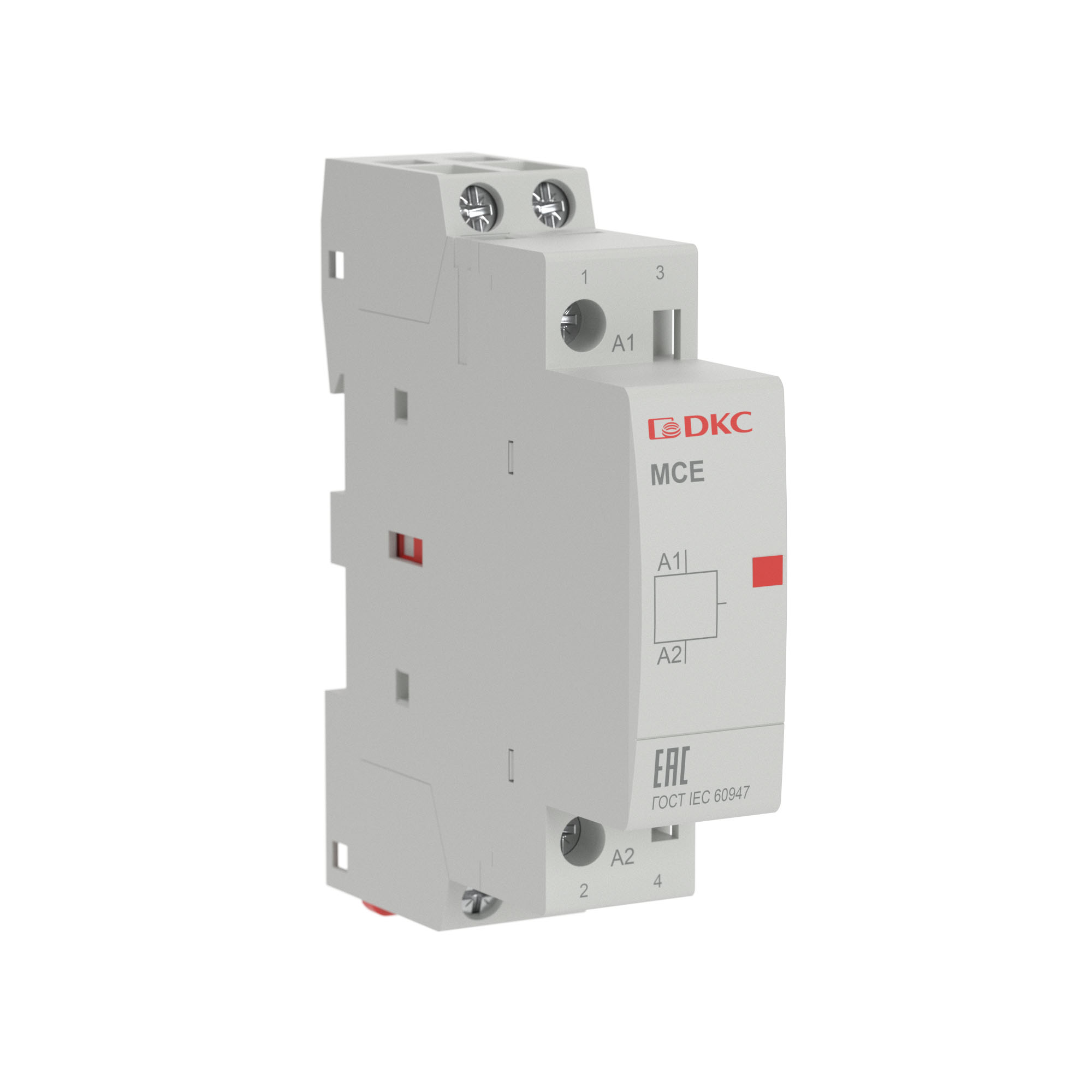 Изображение товара DKC Контактор модульный YON max типа MCE, 2P, 20A, 240В, 1НО+1НЗ