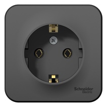 Изображение товара Systeme Electric Blanca наруж Антрацит Розетка с/з без шторок 16А, 250В, изолир. пластина