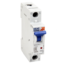 Изображение товара КЭАЗ OptiDin BM63 Автоматический выключатель 1P 10A C 6кА DC (BM63-1C10-DC-УХЛ3).