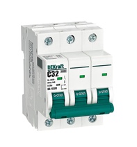Изображение товара Dekraft Автоматический выключатель без теплозащиты 3P 32А х-ка C 6кА ВА-103M