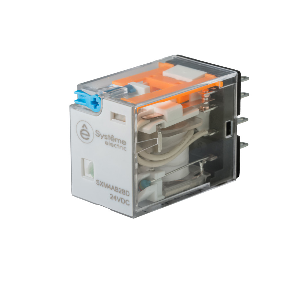 Изображение товара Systeme Electric Реле 6A 4CO 24VDC тест кнопка LED