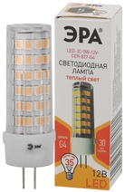 Изображение товара ЭРА Лампа светодиодная STD LED JC-5W-12V-CER-827-G4 5Вт керамика капсула теплый белый свет G4