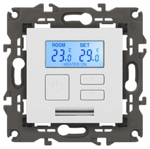 Изображение товара ЭРА 14-4111-01 Терморегулятор универс. 230В-Imax16А, IP20, Elegance, белый (6/60/1080)