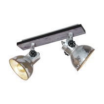 Изображение товара Спот Eglo BARNSTAPLE Дерево и сталь с патиной, 2xE27